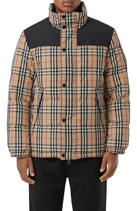 burberry puffer jacket men's|burberry reversible jacket men's.